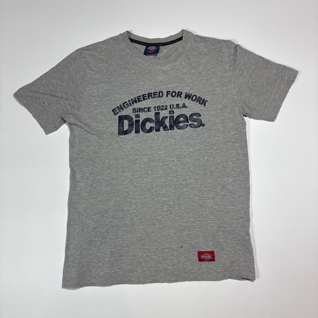 디키즈 그레이 워크 로고 반팔티
