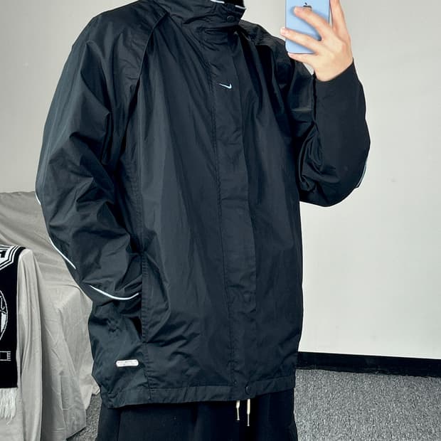 나이키 00‘s 미들 스우시 바람막이 자켓 L 
