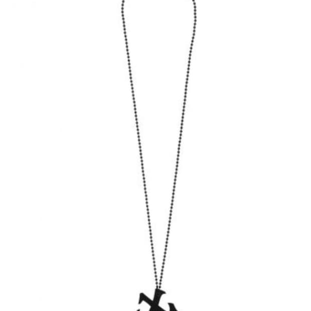 LEEY ACRYL LOGO NECKLASE black