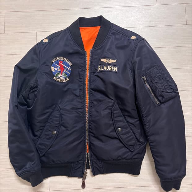 (Msize) 폴로 소령 플라이트 자켓 네이비