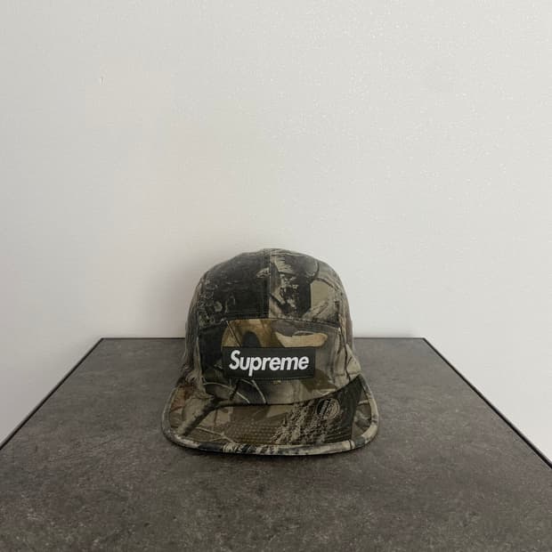 (OS) 슈프림 박스로고 캠프캡 모자 카모