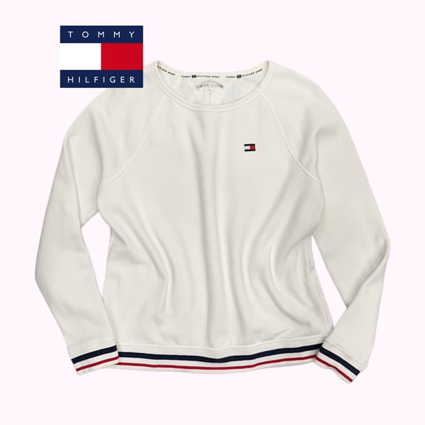 TOMMY SPORT flag mark raglan t-shirt