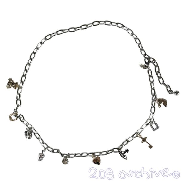 비비안 웨스트우드 ORB 플레이트 체인 벨트