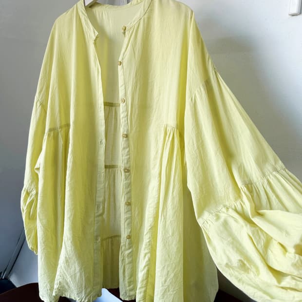 Wide silhouette High gauge cotton tunic