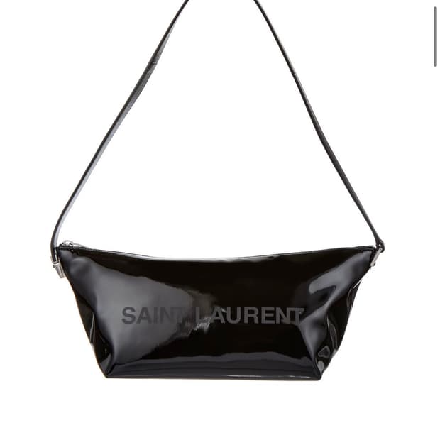 생로랑 로고 프린트 숄더백 바디백