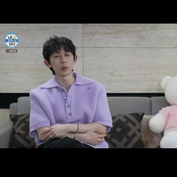 RECTO 오픈 카라 반팔 니트