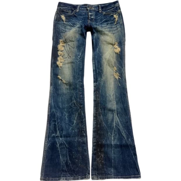 Gostar Washing Damage Detail Denimjeans
