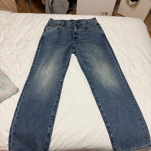 아웃스탠딩 테이퍼드 루즈핏 데님