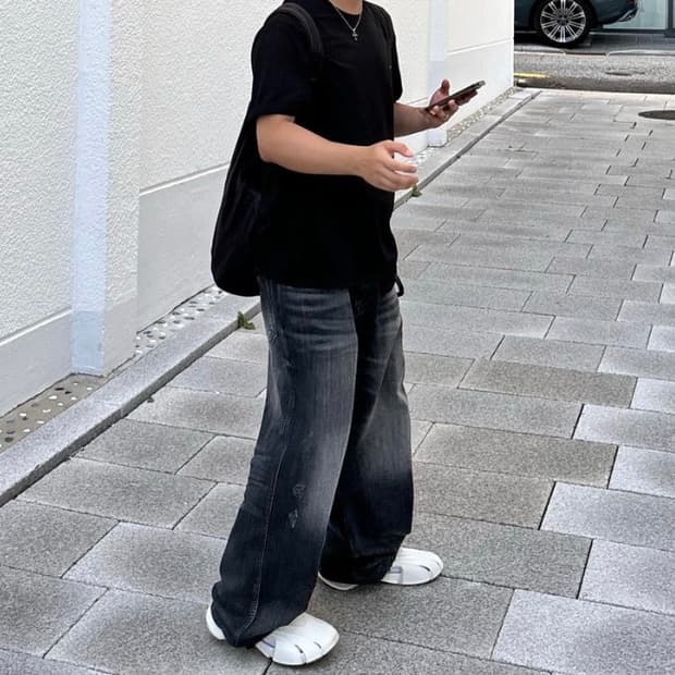 [2] 논노드 재패니즈 더블포켓데님 흑청