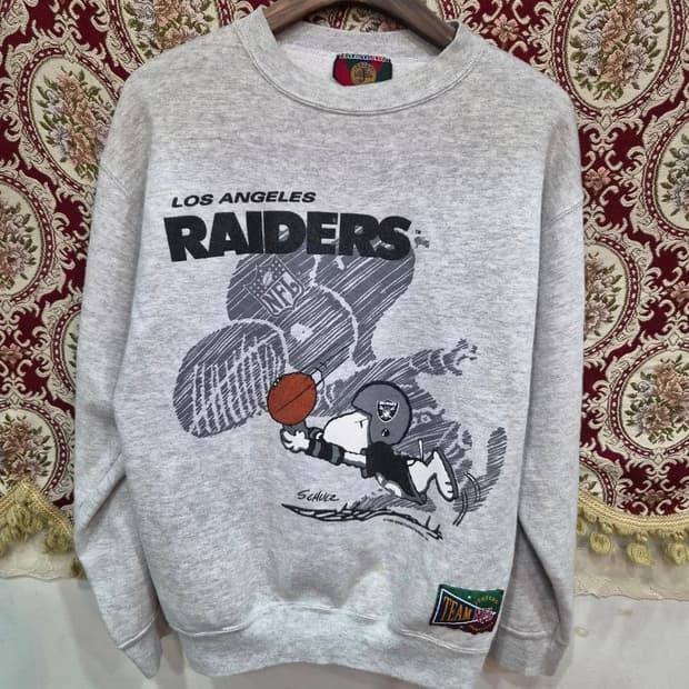  jostens 90s NFL 레이더스  스누피 콜라보 맨투맨
