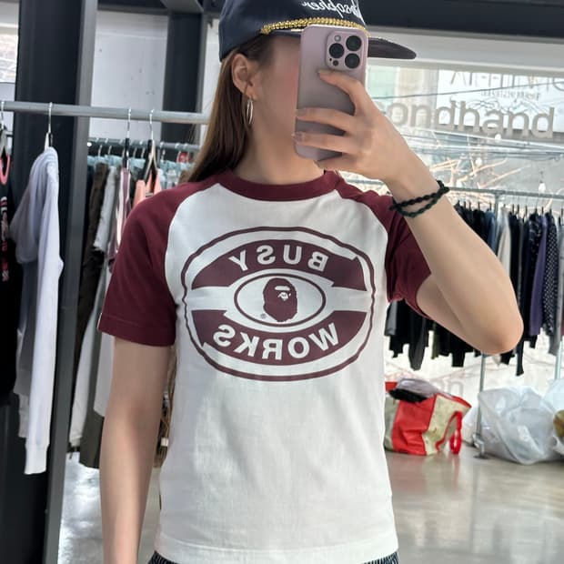 베이프 APEE 비지웍스 래글런 반팔티