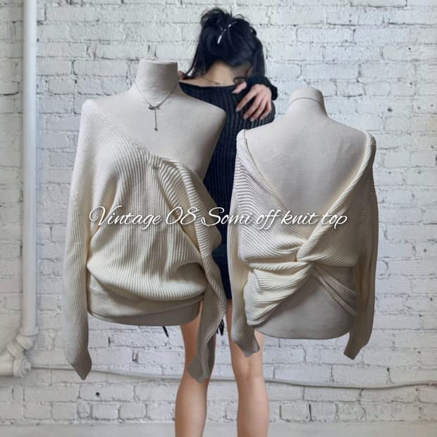 Vintage 08 Somi off knit top