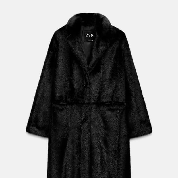 자라 페이크 퍼 코트