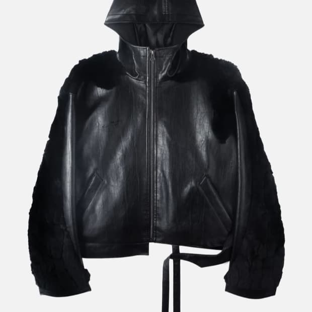 에이시네틱스 SWAMP FAUX LEATHER JACKET