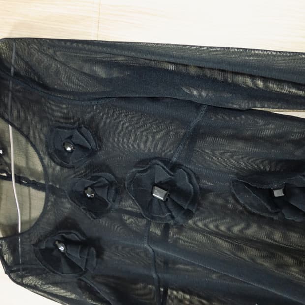 Sonia Rykiel flower see-through shirts