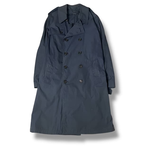 알파인더스토리 네이비 더블 롱 트렌치코트
