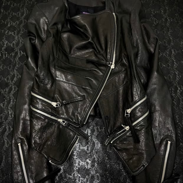 Aisakishop demontable jacket 가죽 레더 자켓