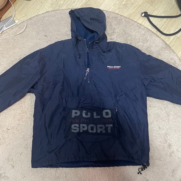 폴로스포츠 빅로고 스펠아웃 아노락 패딩