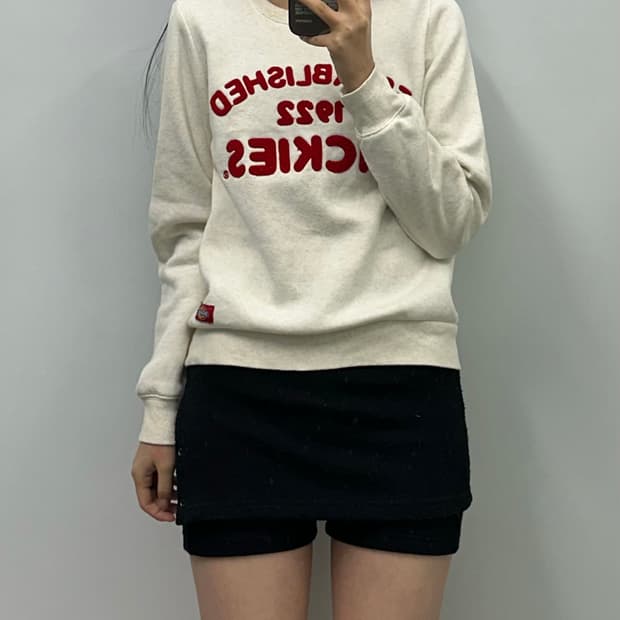 디키즈 y2k 와투케 오트밀 맨투맨