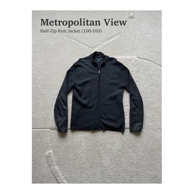 메트로폴리탄 뷰 하프넥 집업 니트 (100-103)