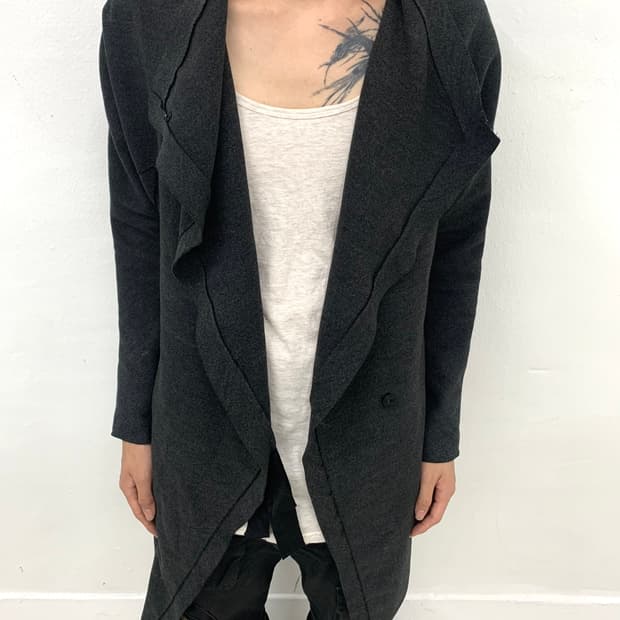 Drape long cardigan  