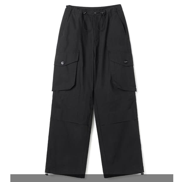 [새상품] 밀로 아카이브 와이드 카고 팬츠 블랙