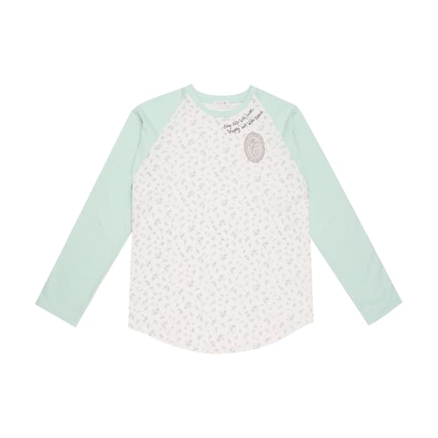 콜로신스 SLEEP WELL T-SHIRT MINT & BLUE FLOW