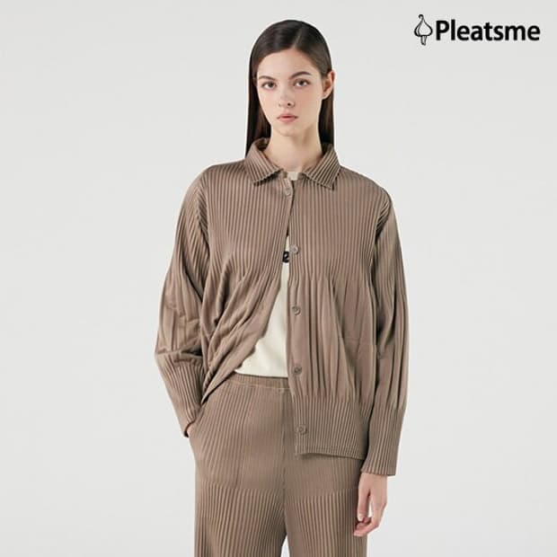 플리츠미 셔츠 자켓