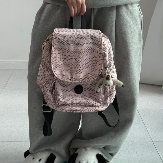 키플링 연핑크 백팩