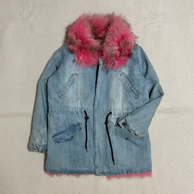 Furs66 퍼 데님 자켓
