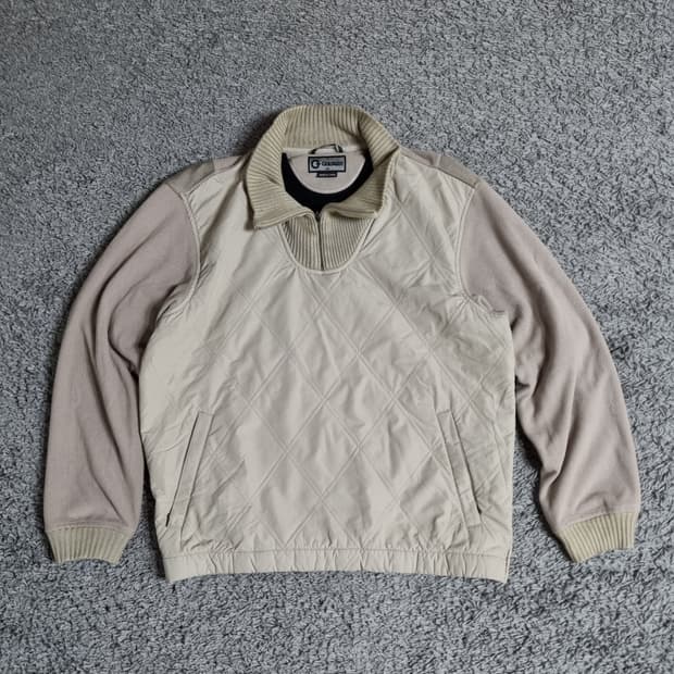 골드윈 긴팔 맨투맨 자켓 후리스 플리스 니트 반집업  L 100 빈티지