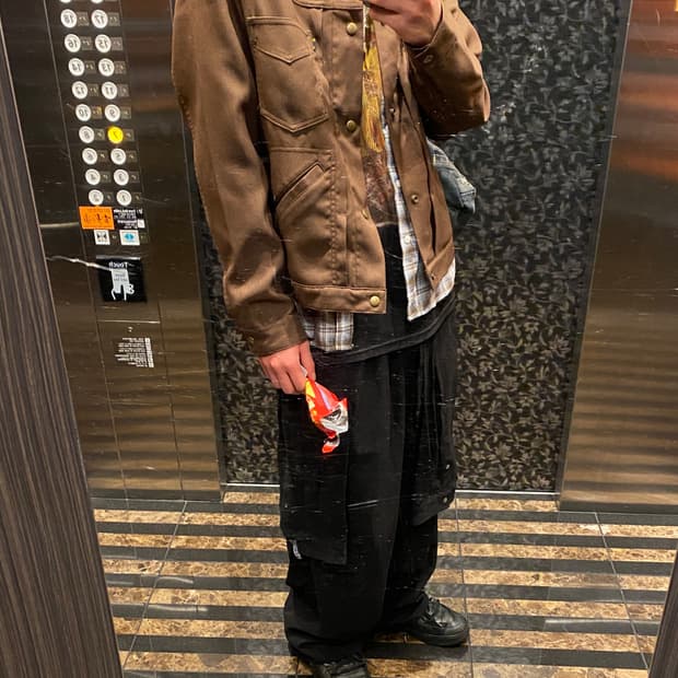 [L] 니들스 페니진 자켓 브라운