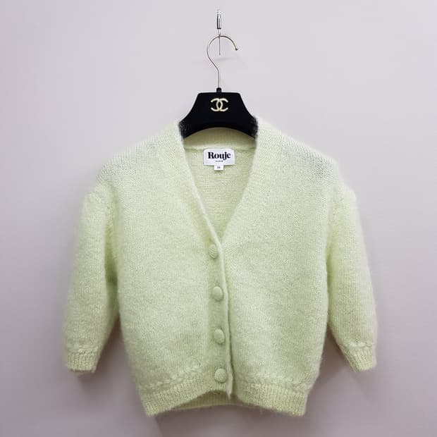 루즈 Rouje 노노 브이넥 가디건 34사이즈