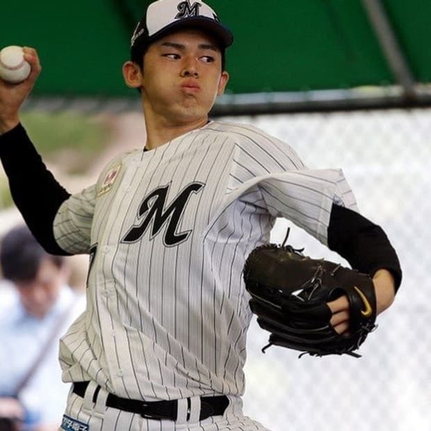 NPB 일본야구 사사키로키 지바롯데 입단유니폼 져지