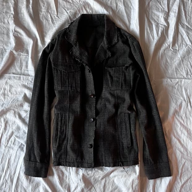 Vintage Grunge Cotton Blazer