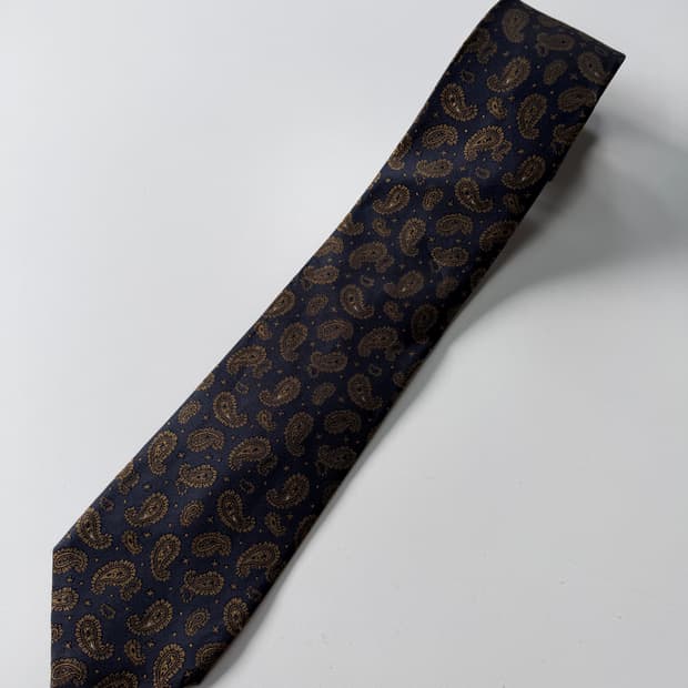 페이즐리 실크 넥타이 8.3cm