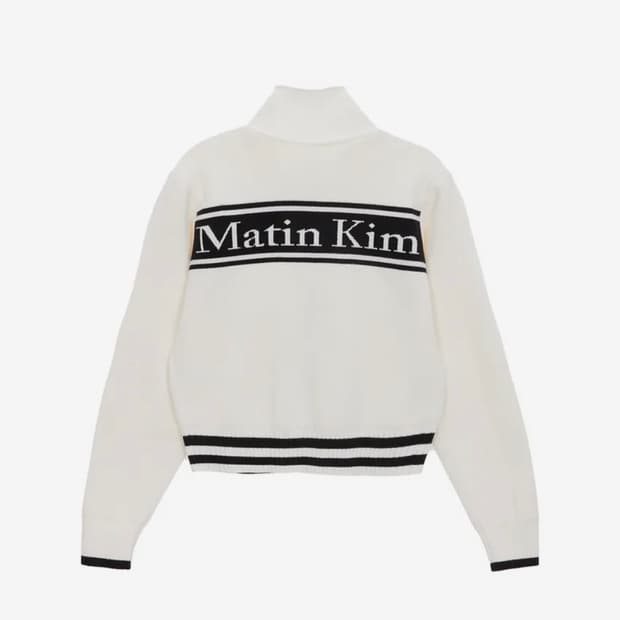 SPELL POINT STRIPE KNIT CARDIGAN IN IVOR