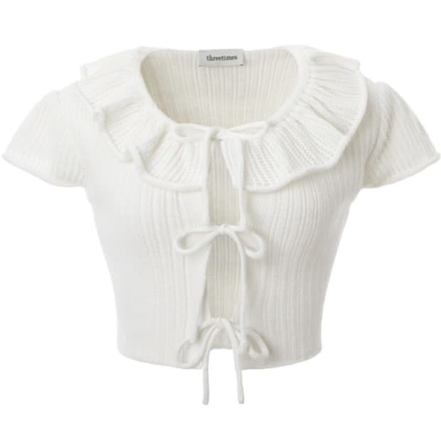 쓰리타임즈 버니 니트 가디건 s