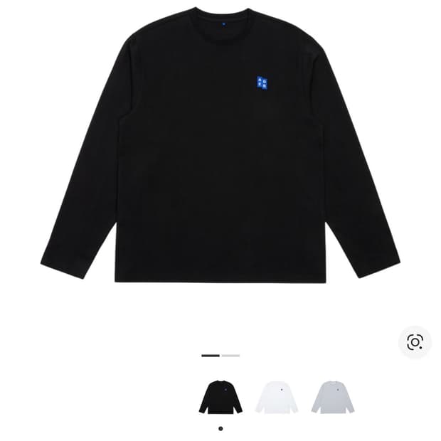 아더에러 롱슬리브 시그니피컨트 태그 롱슬리브 티셔츠 01 블랙
