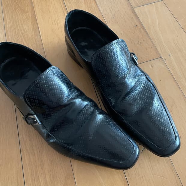 prada black loafers
