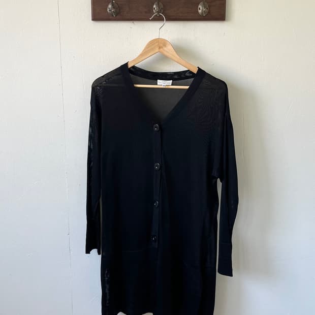 90‘s BALENCIAGA 블랙 시스루 가디건