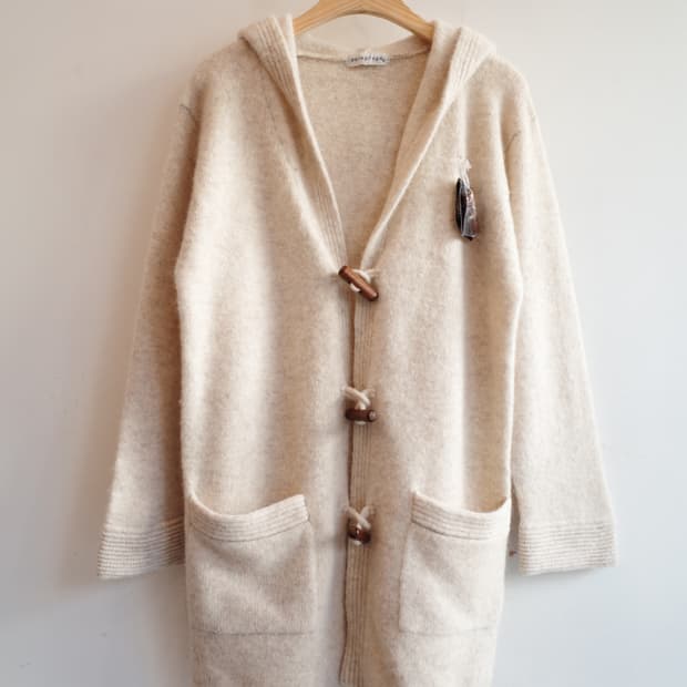 soiegrege 울 후디 가디건 