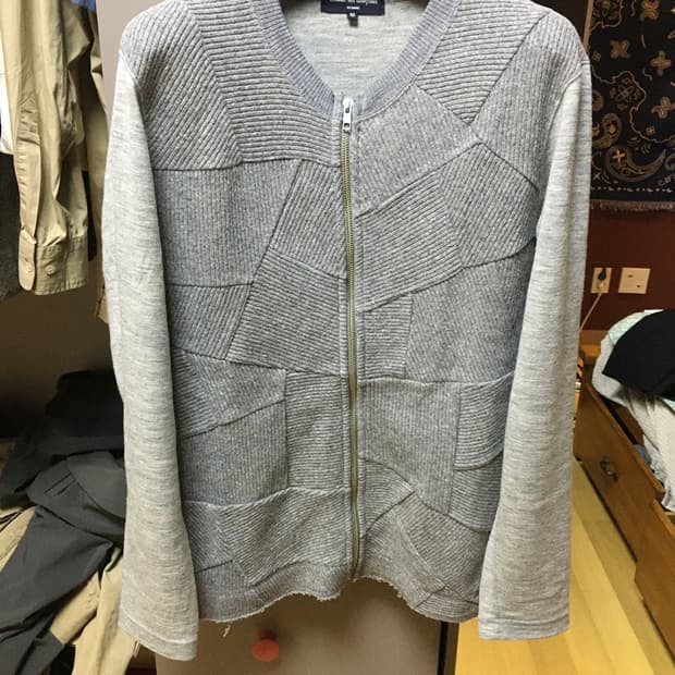 꼼데가르송 옴므 울 패치  집업