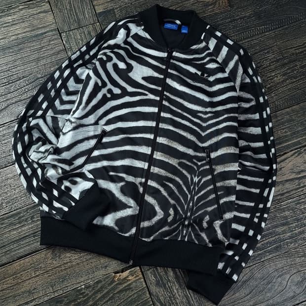 [아디다스] 지브라 패턴 슈퍼스타 져지 트랙탑 집업 자켓 M18213