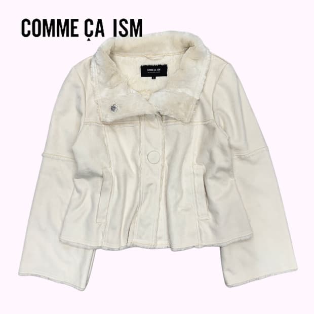 ivory fur shearling jacket