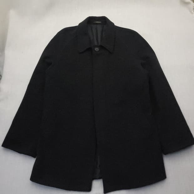 CAMBRIDGE 블랙 기본 남성 코트 L