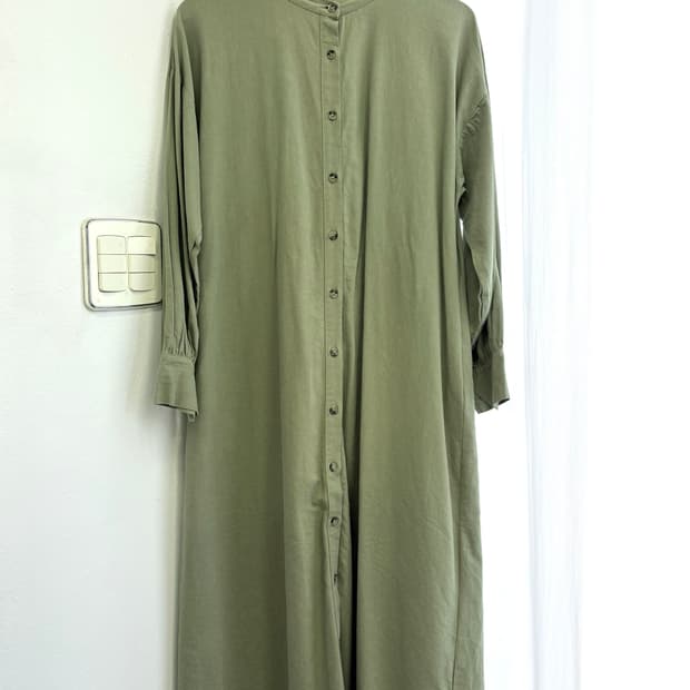 CRB 코튼 모리걸 셔츠 롱 원피스  JPN