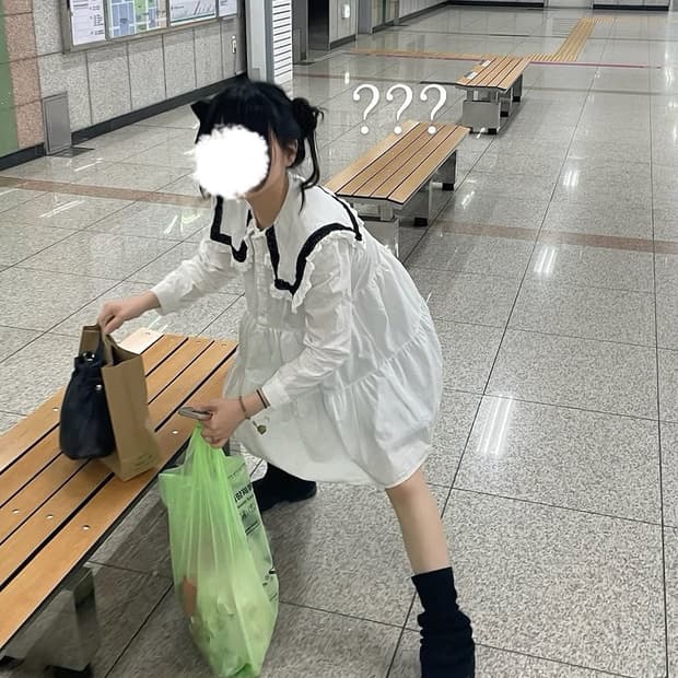 Japan 일본 빈티지 로리타 스타일 프릴 케이프 원피스