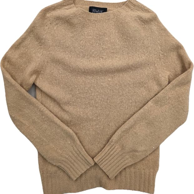 HOWLIN' 베이지 라운드넥 니트