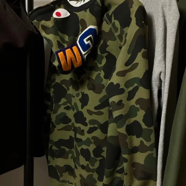 베이프 샤크후드 퍼스트 카고 아미 그린 XL